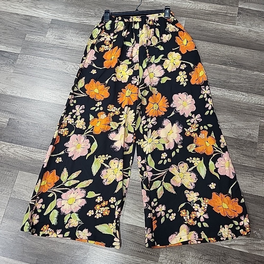 Rachel Zoe Floral Print Wide Leg Pants, Size XS NWT